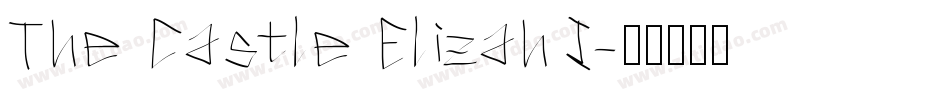 The Castle Elizah I字体转换
